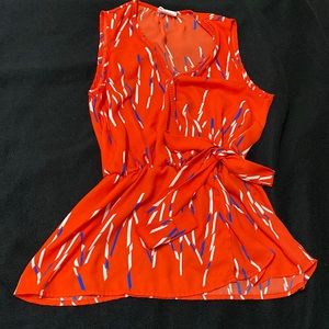 Sienna Sky orange-red top, S